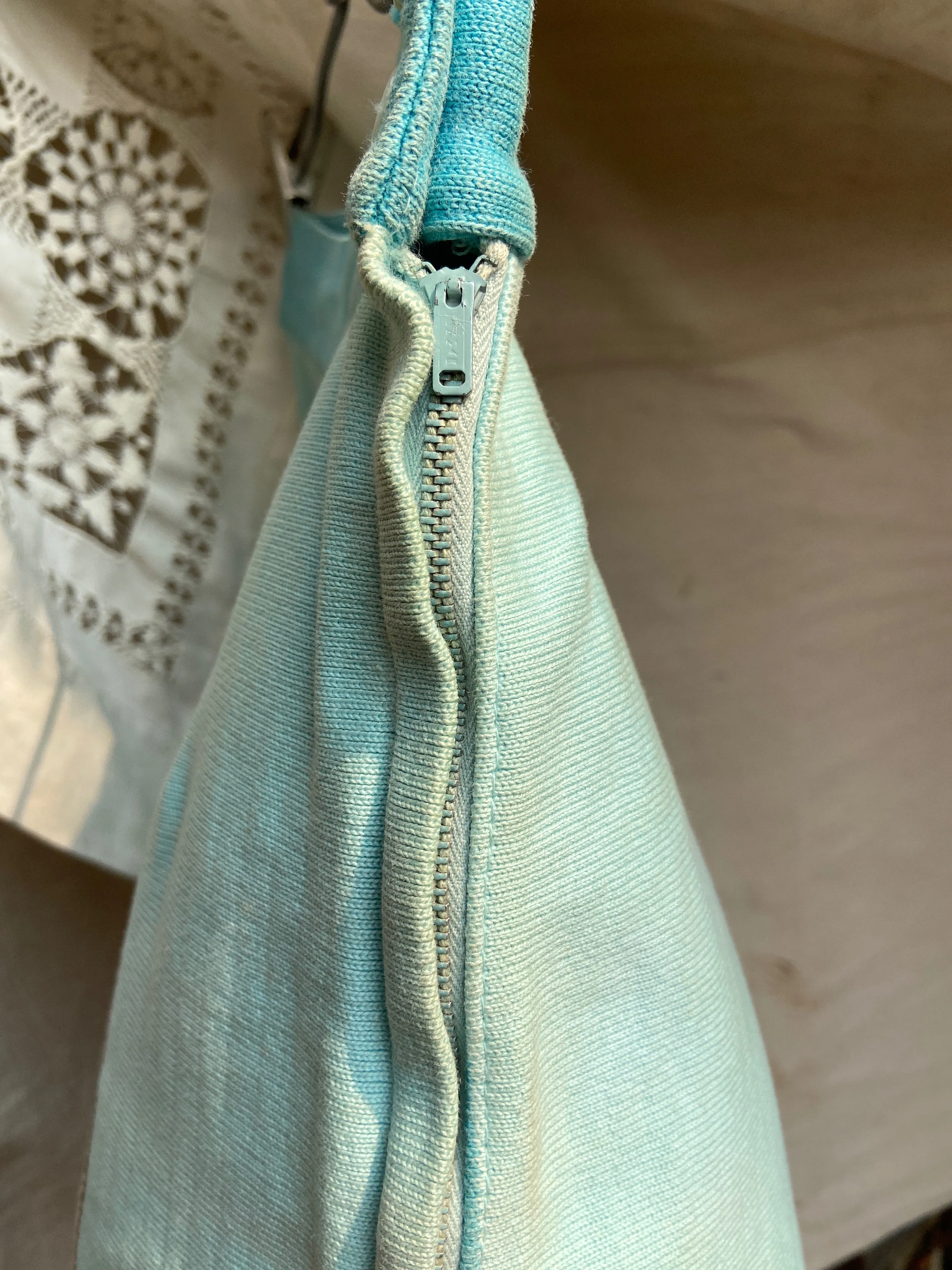 1950s Knit Color-blocked Side Button Shorts