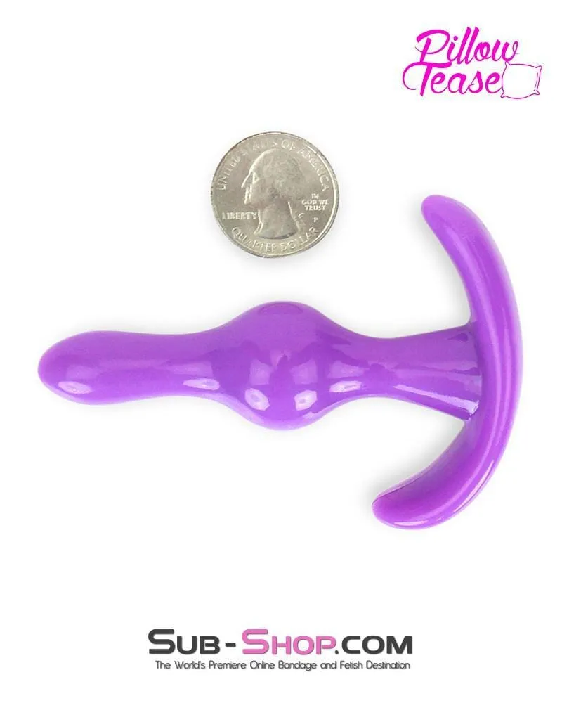 3701M      Purple Mini Ripple Anal Pleasures Beginner's Butt Plug - LAST CHANCE - Final Closeout!
