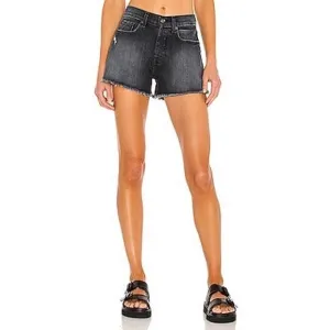 7 For All Mankind Monroe Cutoffs Shorts in Eclipse Black NEW Size 25