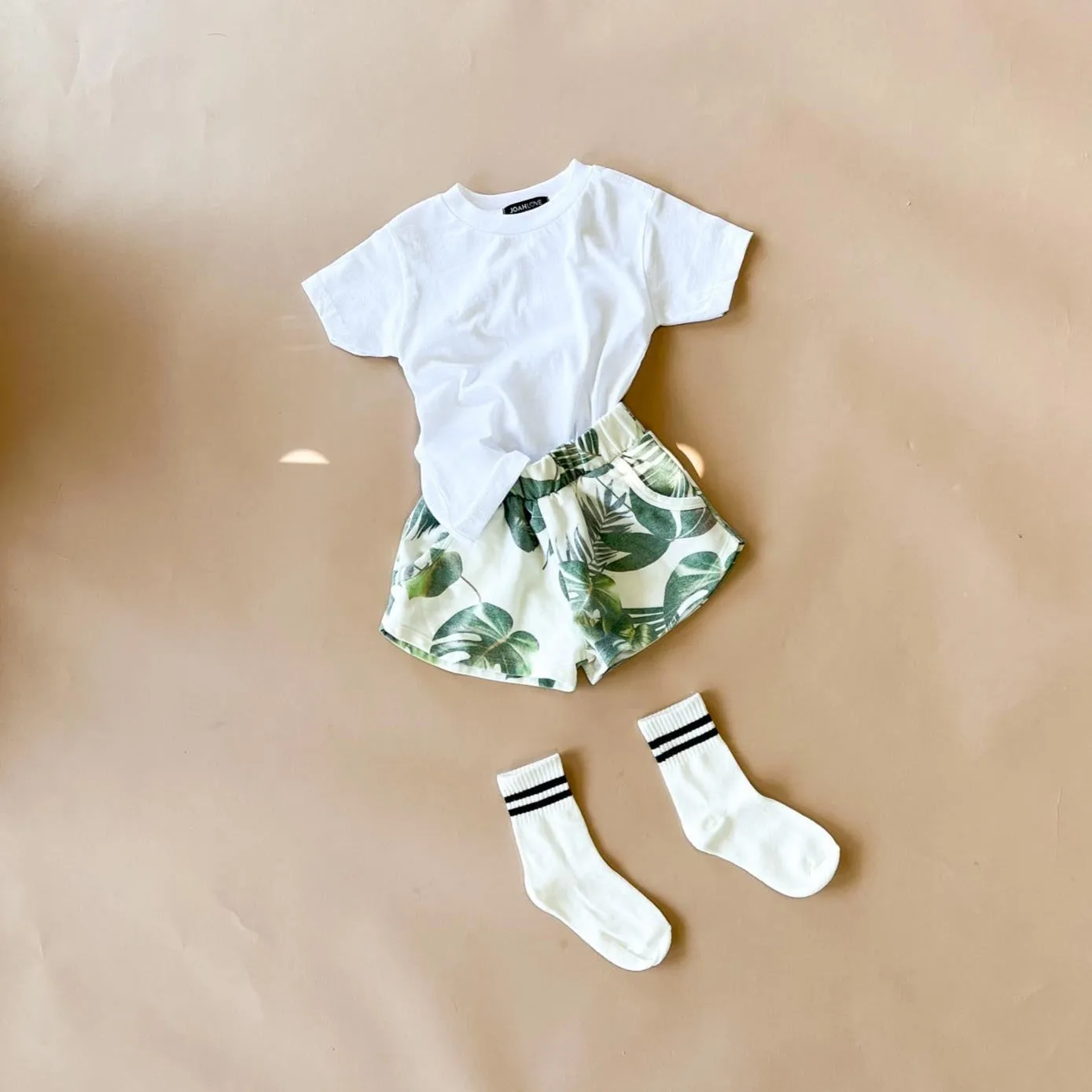 Amal-Palm Girls shorts | Creme