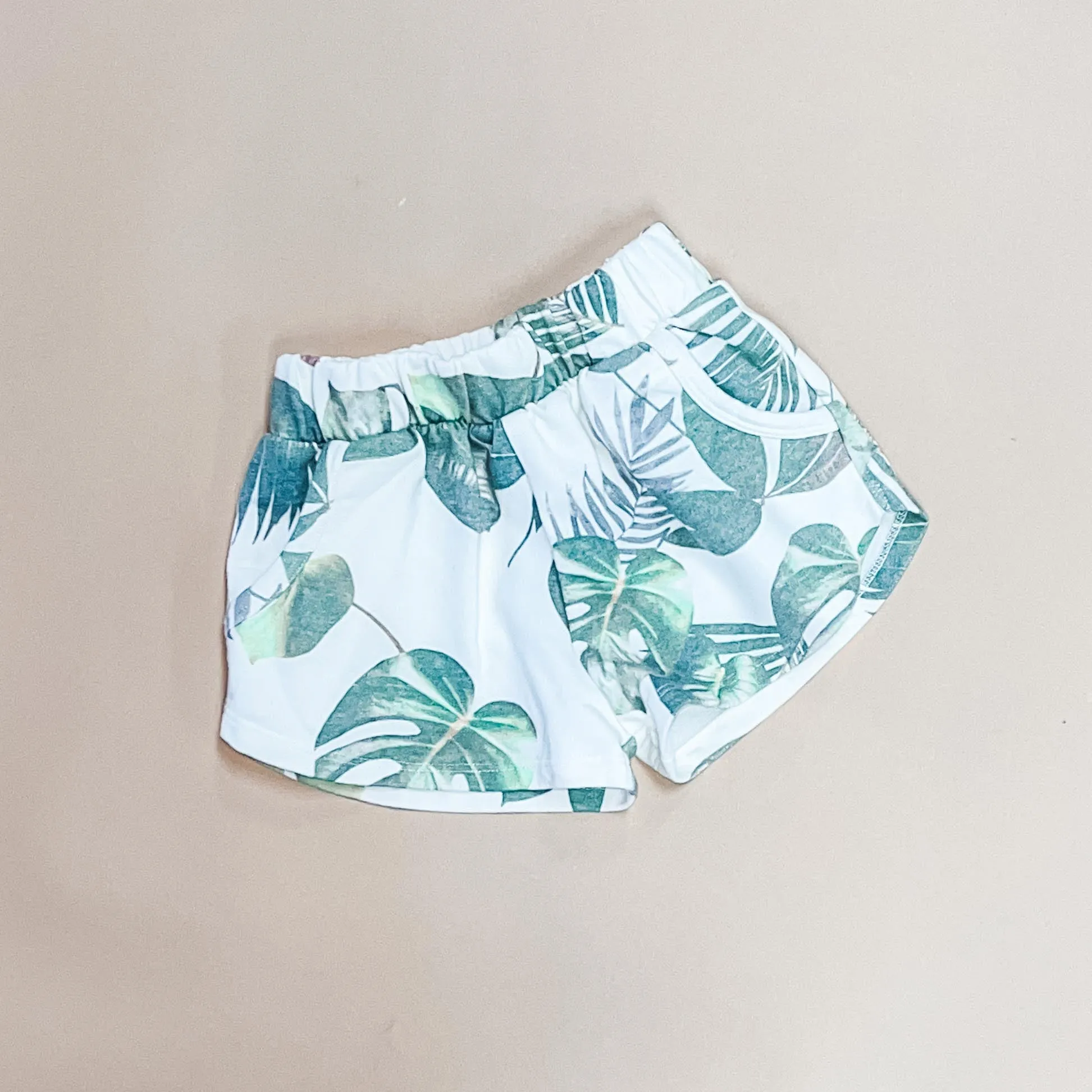 Amal-Palm Girls shorts | Creme