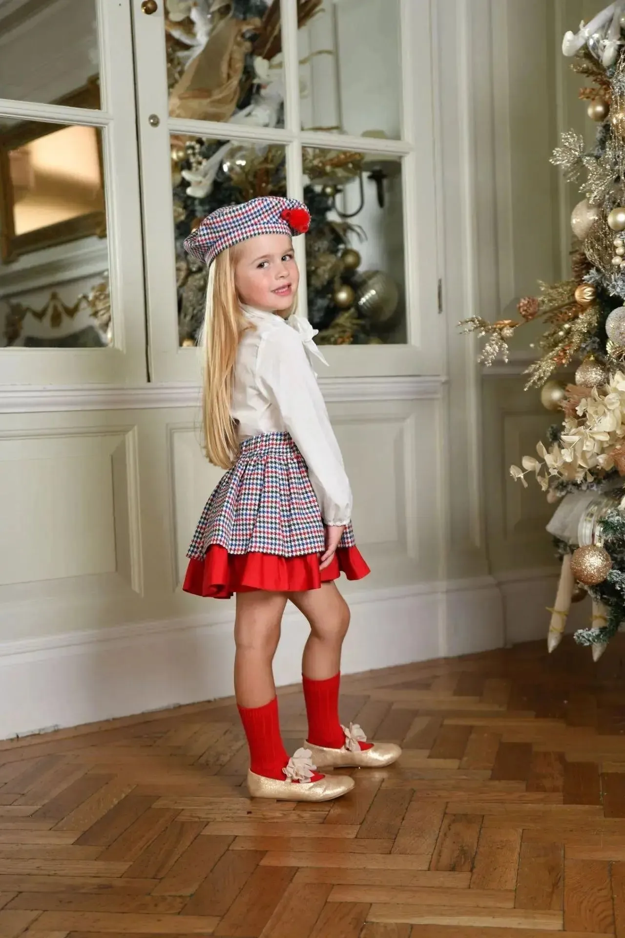 AW24 Babine Girls Christmas Skirt Set