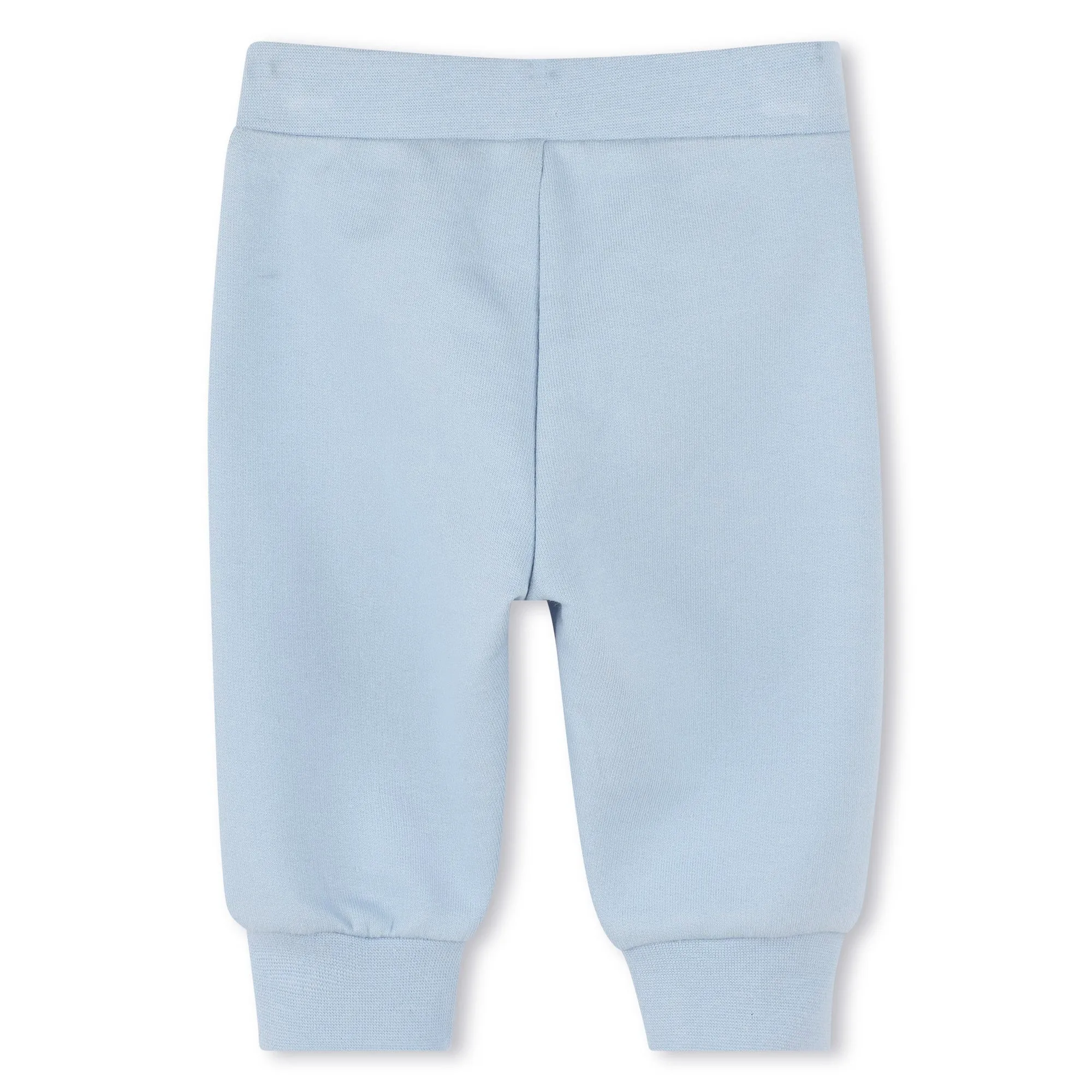 Baby Light Blue Printed Logo Cotton Jogging Bottoms