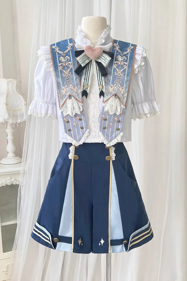 Blue [Messenger of Heaven] Ouji Prince Handsome Lolita Shorts