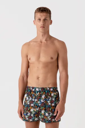 Boxer Short, Multi Futuristic Floral