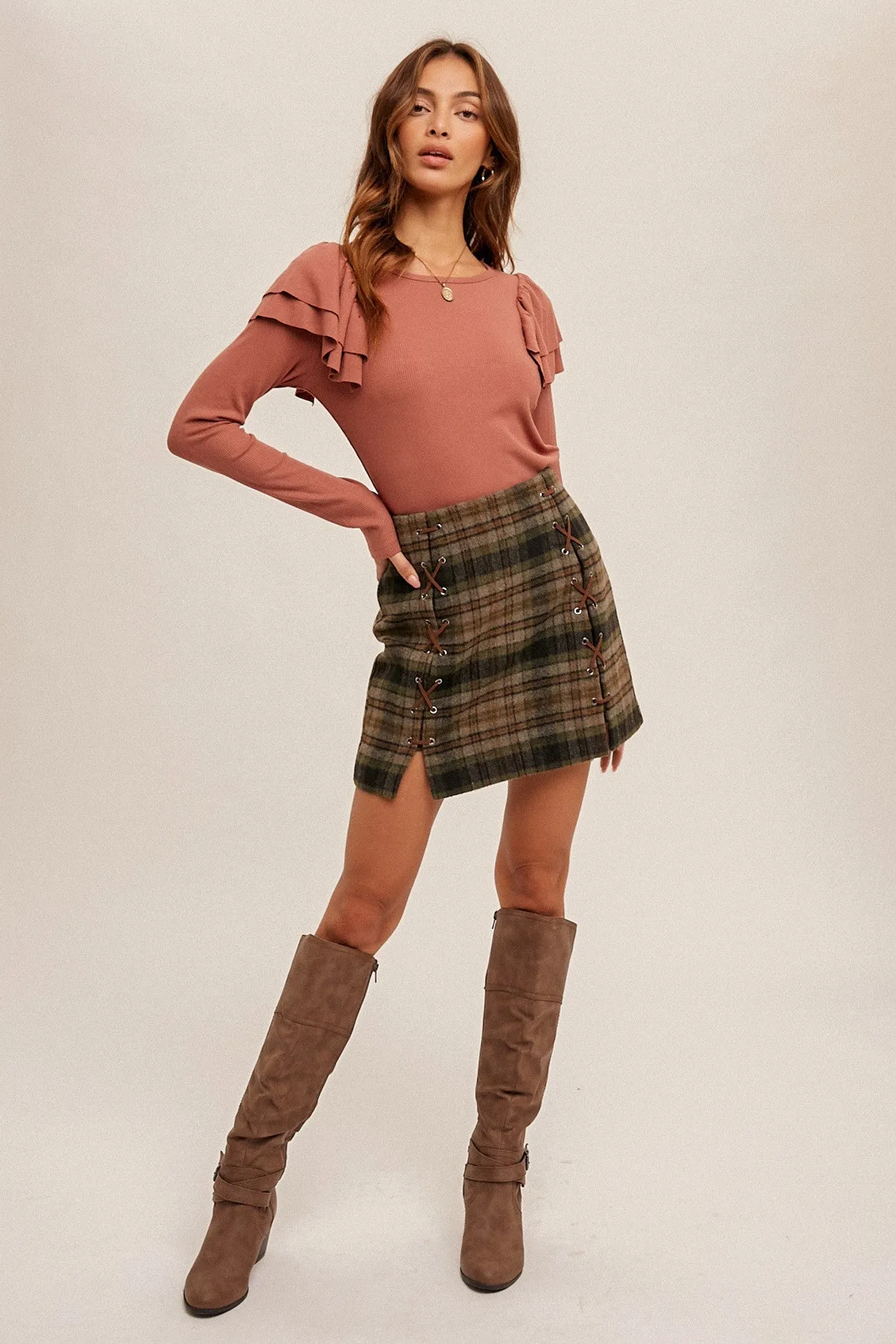 Coffee Date Mini Skirt