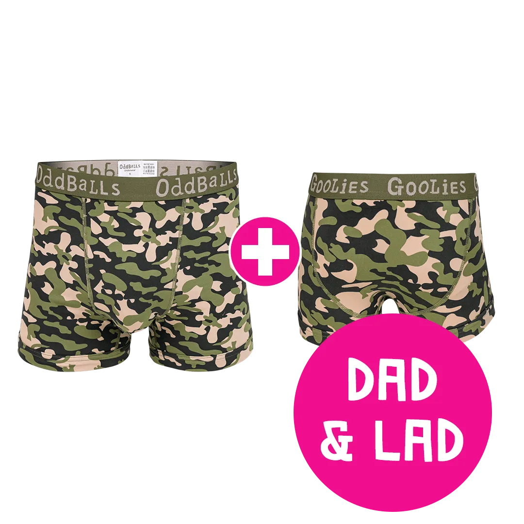 Commando Dad & Lad Bundle - Mens Boxer Shorts & Kids Boxer Shorts Bundle