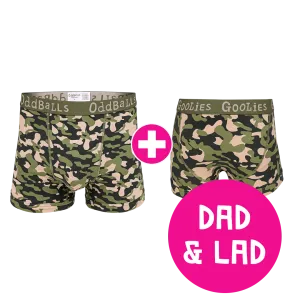 Commando Dad & Lad Bundle - Mens Boxer Shorts & Kids Boxer Shorts Bundle