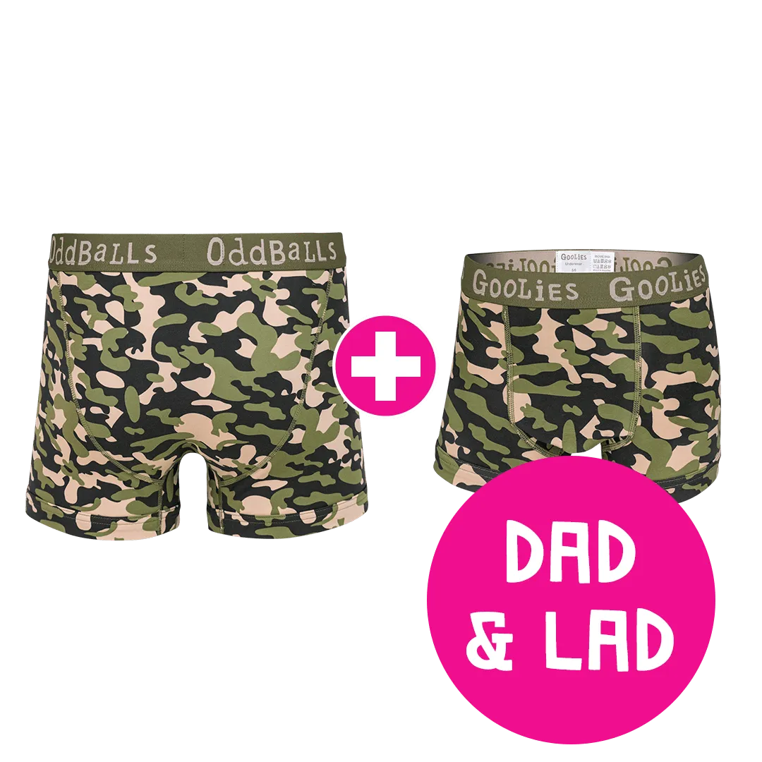 Commando Dad & Lad Bundle - Mens Boxer Shorts & Kids Boxer Shorts Bundle