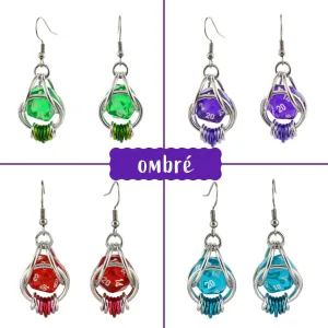 Customizable d20 Earrings - Pick Your Colors