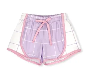 Elise Short - Petal Purple Willington Windowpane