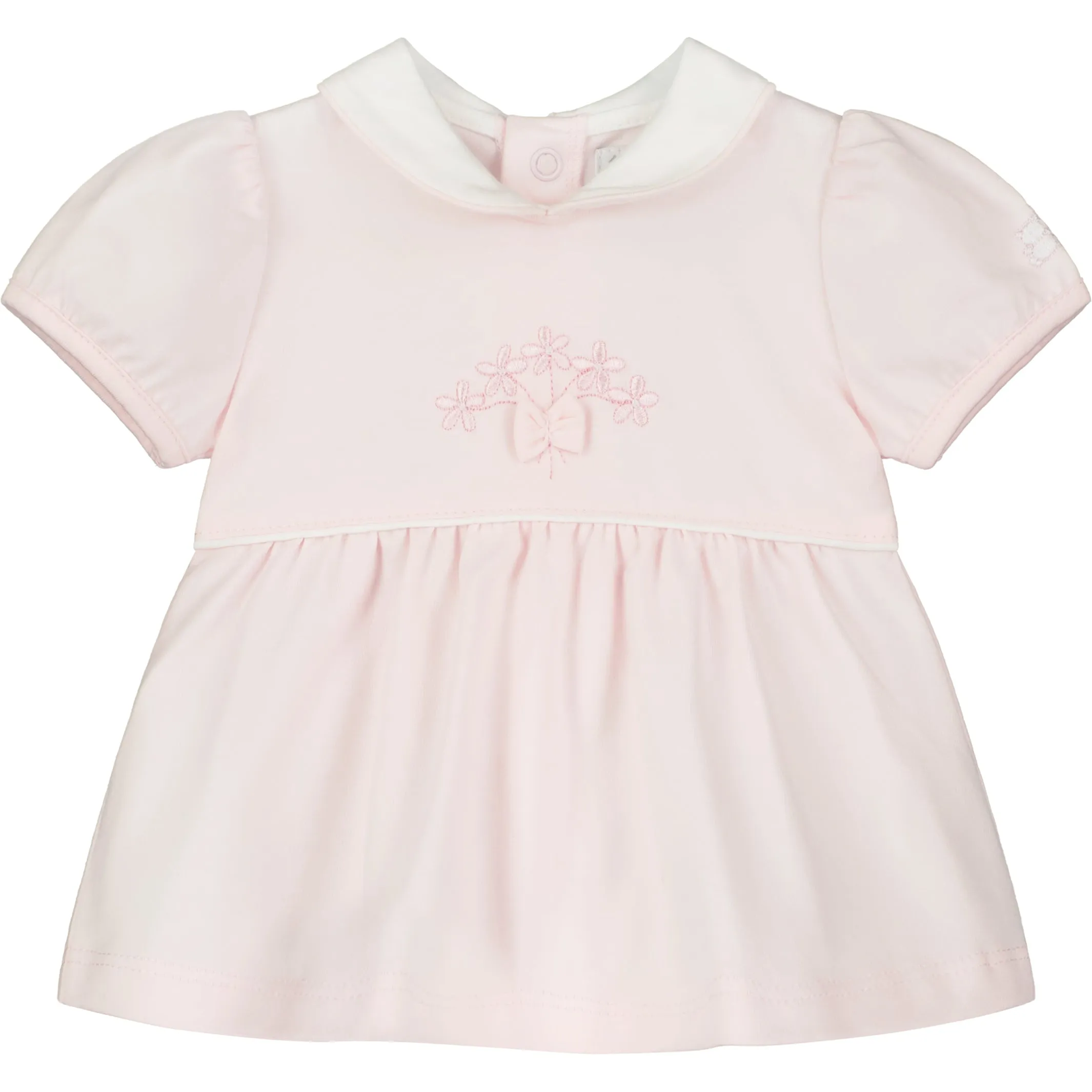 Faye Pink Floral Embroidery Girls Set