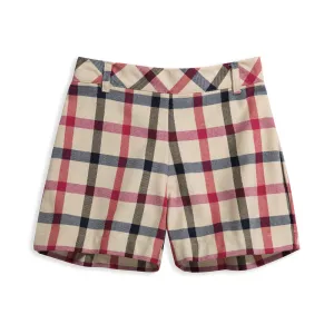 Flat Front Boy's Play Short -- Jackson Check