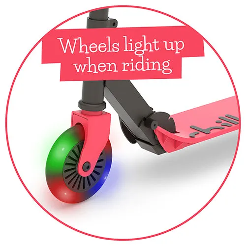 Flexxi GLOW - foldable scooter with integrated brake and GLOW wheels