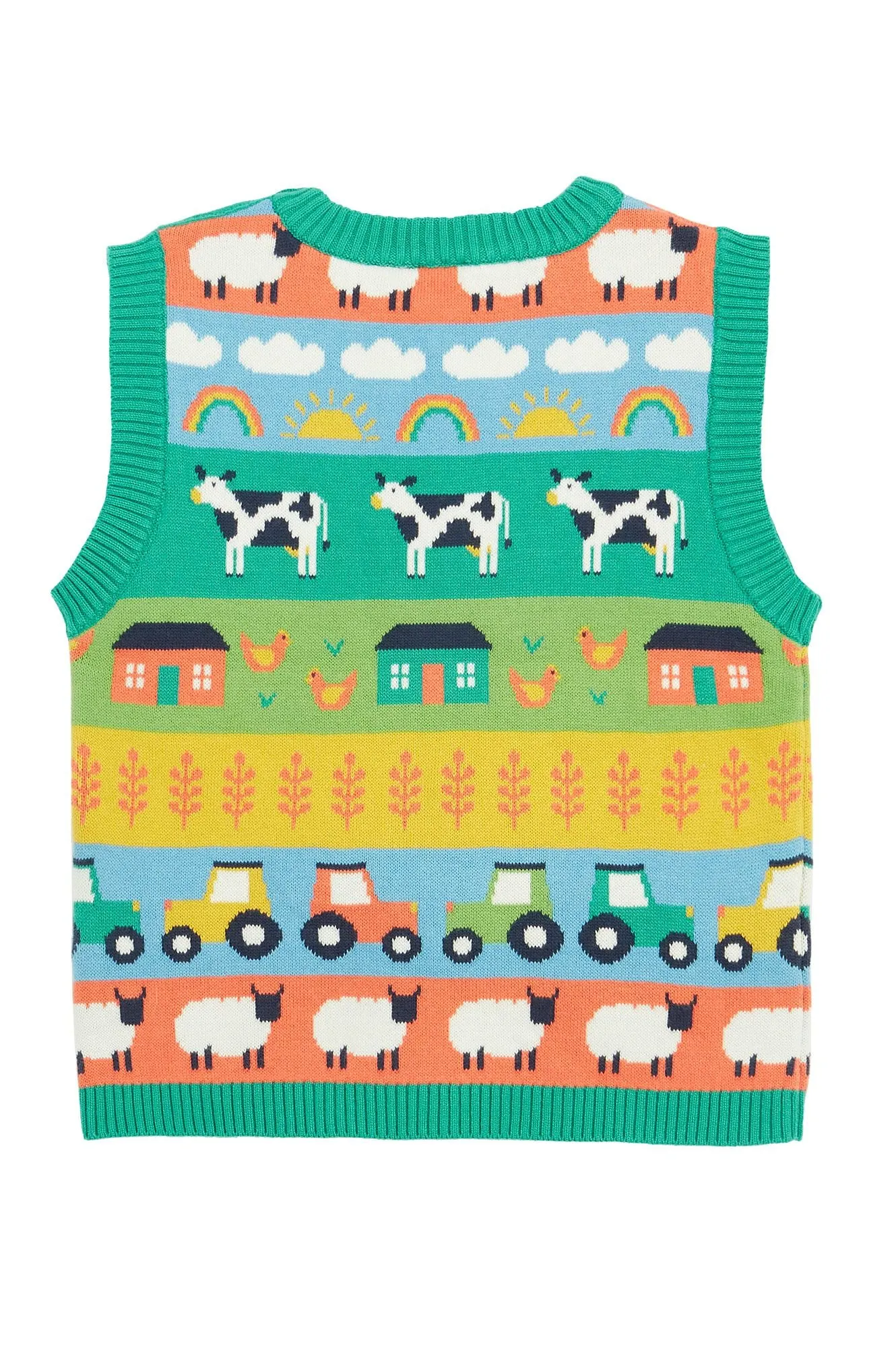 Frugi Tavi Infant Tank Top Farm Life