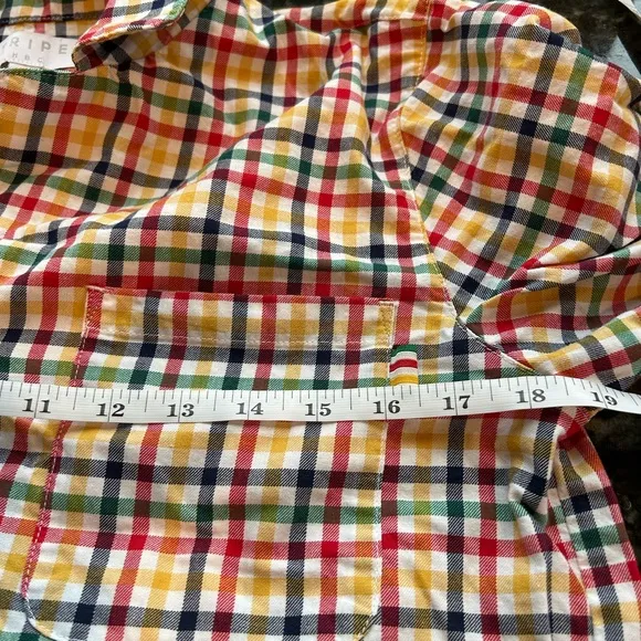 Hudson Bay Company Stripes cotton PJ set. Collared. Buttons. Pockets. Medium