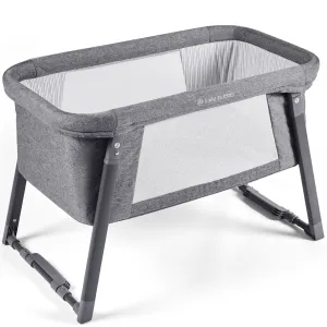 Ickle Bubba Mini Rocker Crib - Space Grey