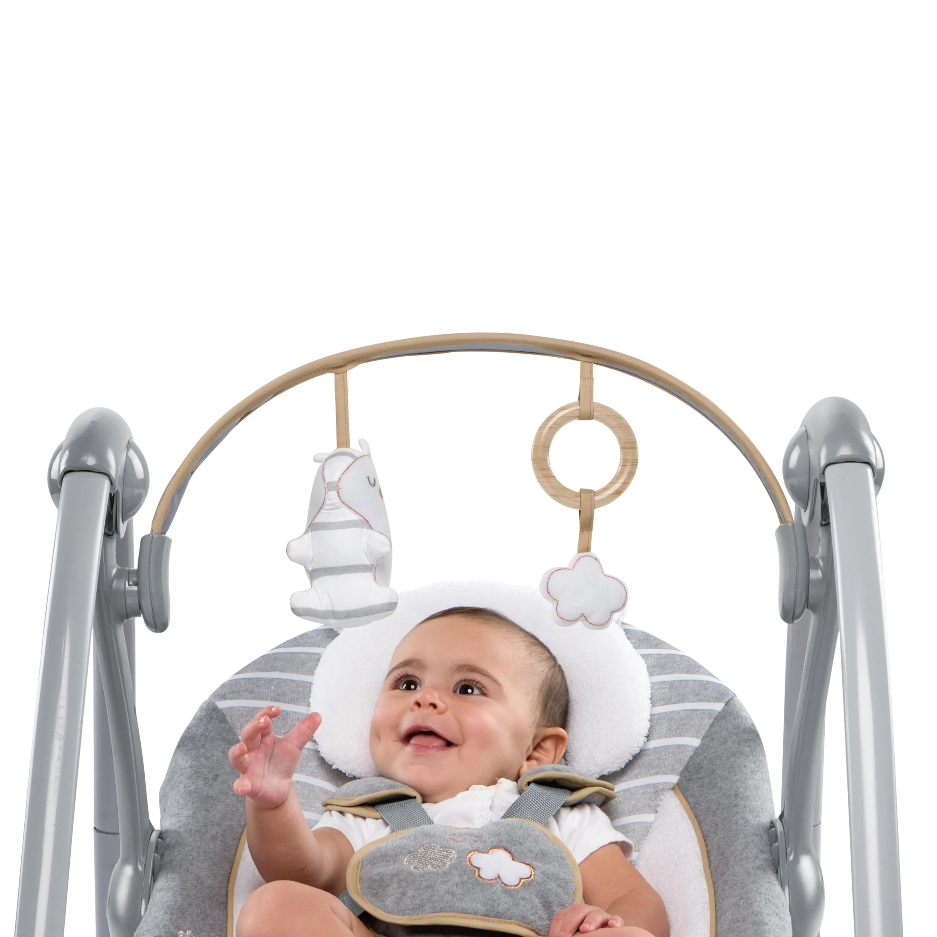 Ingenuity Boutique Collection Swing N Go Portable Swing  Bella Teddy