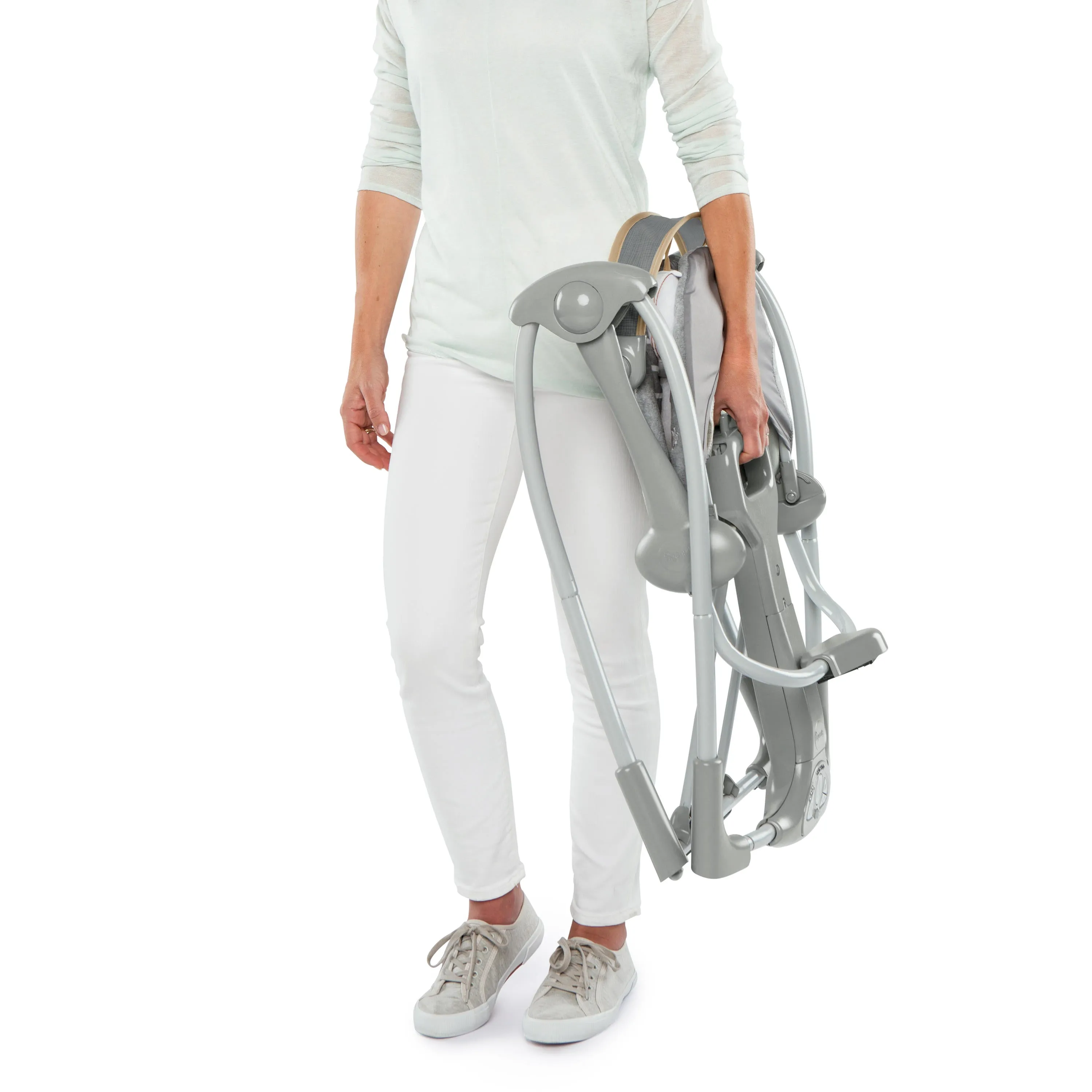 Ingenuity Boutique Collection Swing N Go Portable Swing  Bella Teddy