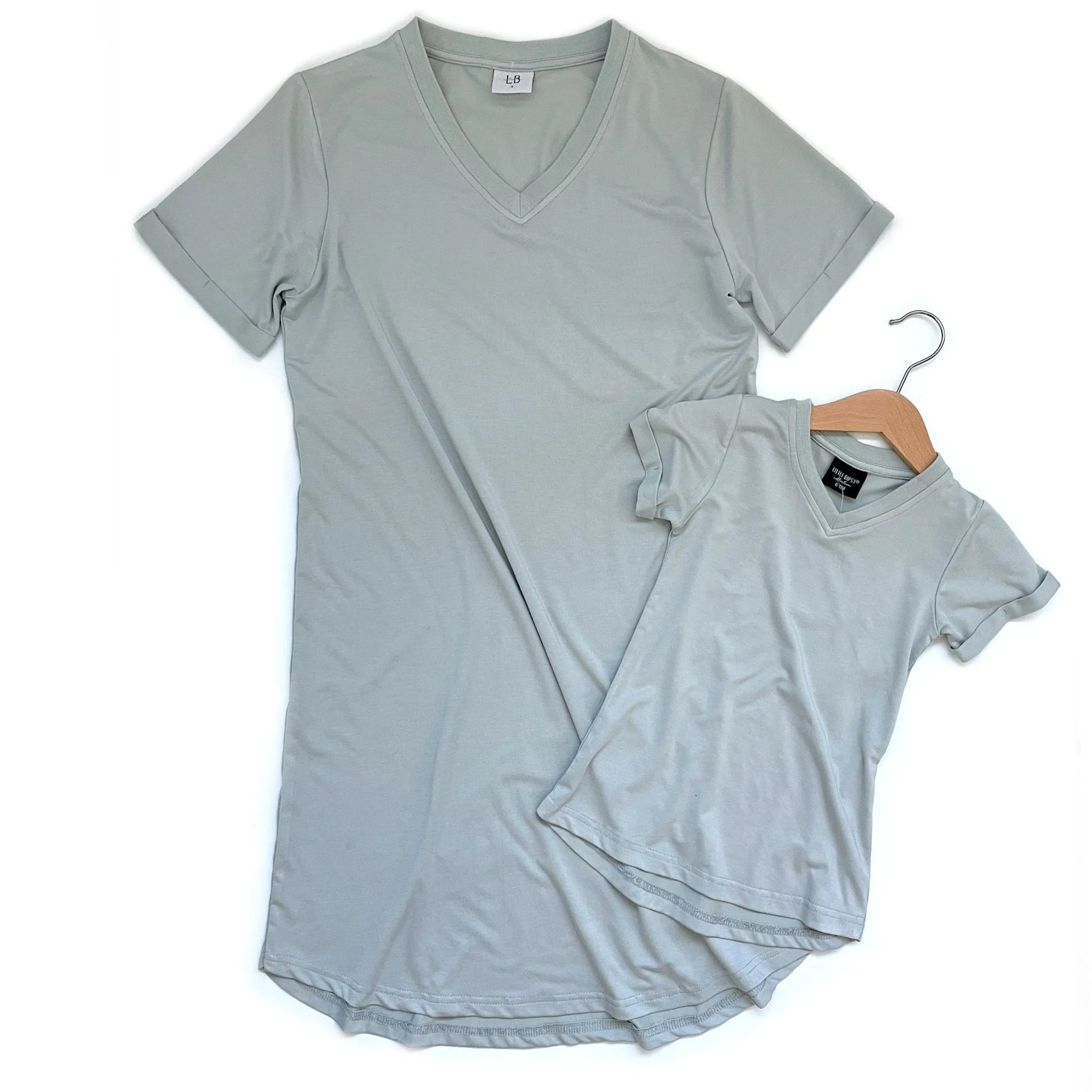 Little Bipsy Women's Seafoam Grey Swoop Dress