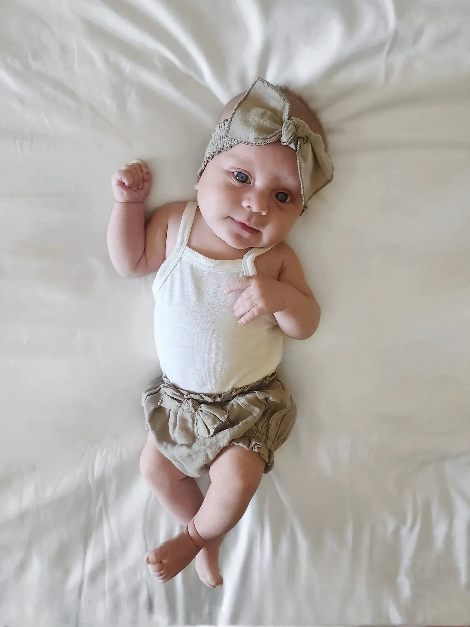 Lovedbaby - Muslin Ruffle Bloomer - Fawn