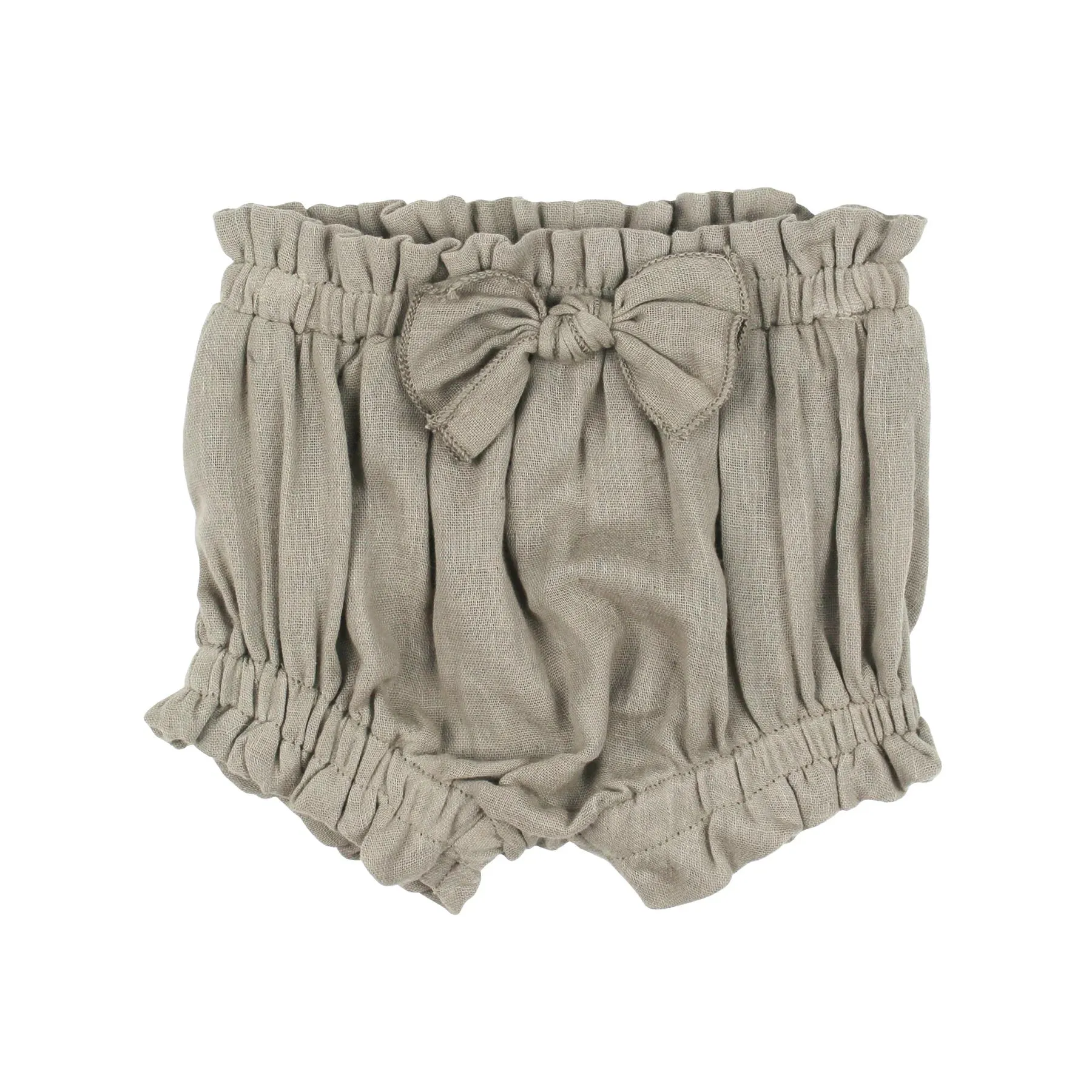 Lovedbaby - Muslin Ruffle Bloomer - Fawn