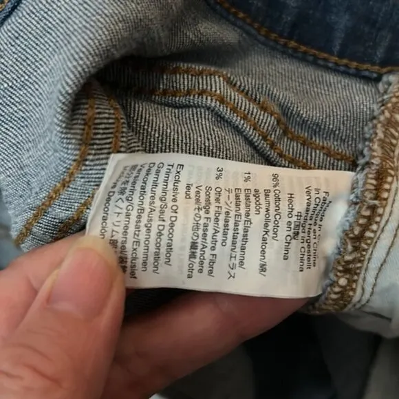 Madewell high rise denim shorts 29 button fly