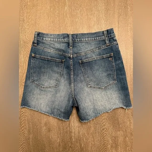 MADEWELL HIGH RISE DENIM SHORTS IN GLENOAKS WASH - Size 26