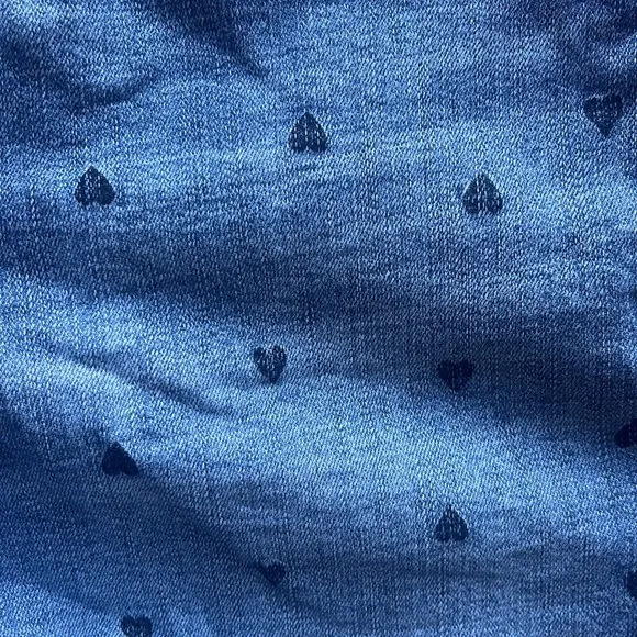 Madewell High Rise Heart Print Denim Shorts ✧ Size 27