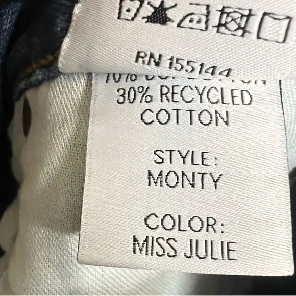 New Boyish Monty High Waist Denim Raw Edge Shorts in Miss Julie