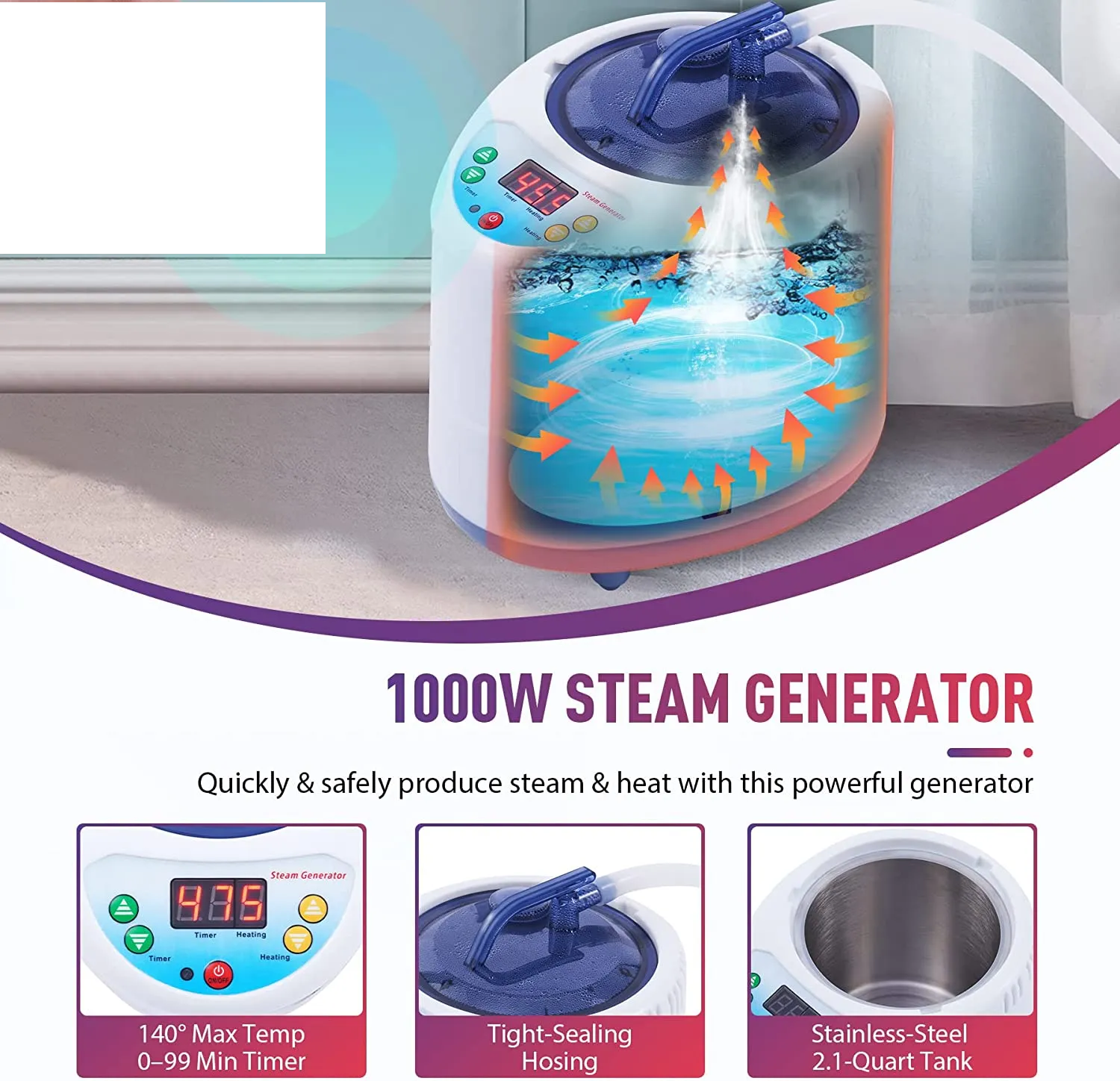 New in box! No Manual! CO-Z Portable Personal Aromatherapy Steam Sauna, great for Weight Loss, Detox, Relaxation! Dry and Steam Sauna Steamer, includes Folding Chair