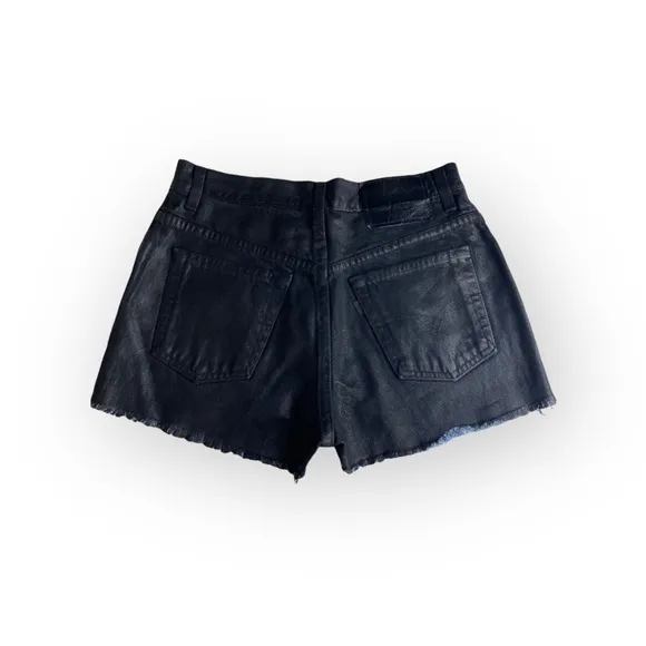new LF Furst of a Kind ★ Levi's® 517’s® ★ Black Coated Cut Off Denim Shorts ★