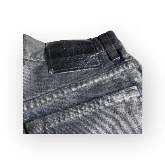 new LF Furst of a Kind ★ Levi's® 517’s® ★ Black Coated Cut Off Denim Shorts ★