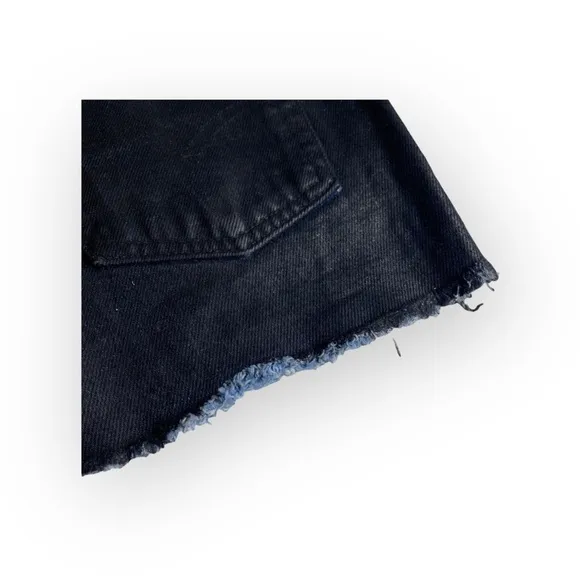 new LF Furst of a Kind ★ Levi's® 517’s® ★ Black Coated Cut Off Denim Shorts ★
