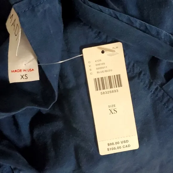 NWT Anthropologie x Amadi Blue Pocket Skirt