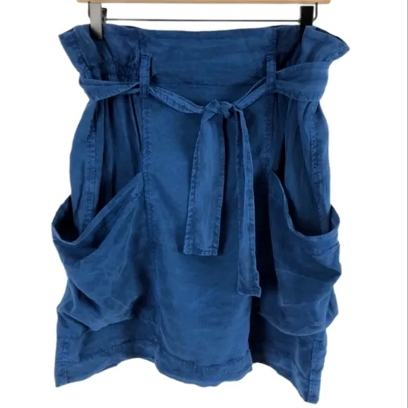NWT Anthropologie x Amadi Blue Pocket Skirt