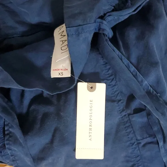 NWT Anthropologie x Amadi Blue Pocket Skirt