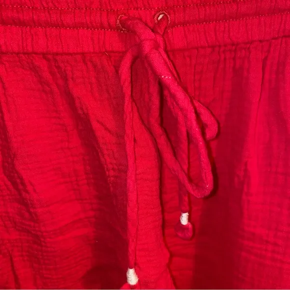 NWT Anthropologie x SaturdaySunday Marie Frayed Cover Up Drawstring Short XS