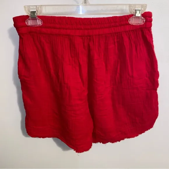 NWT Anthropologie x SaturdaySunday Marie Frayed Cover Up Drawstring Short XS