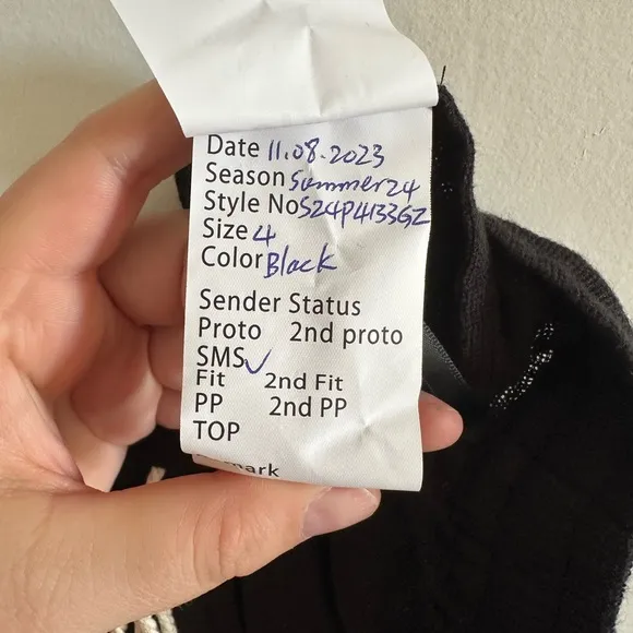 NWT STAUD Black Cotton Boho Raw Hem Pull On Beach Shorts size 4