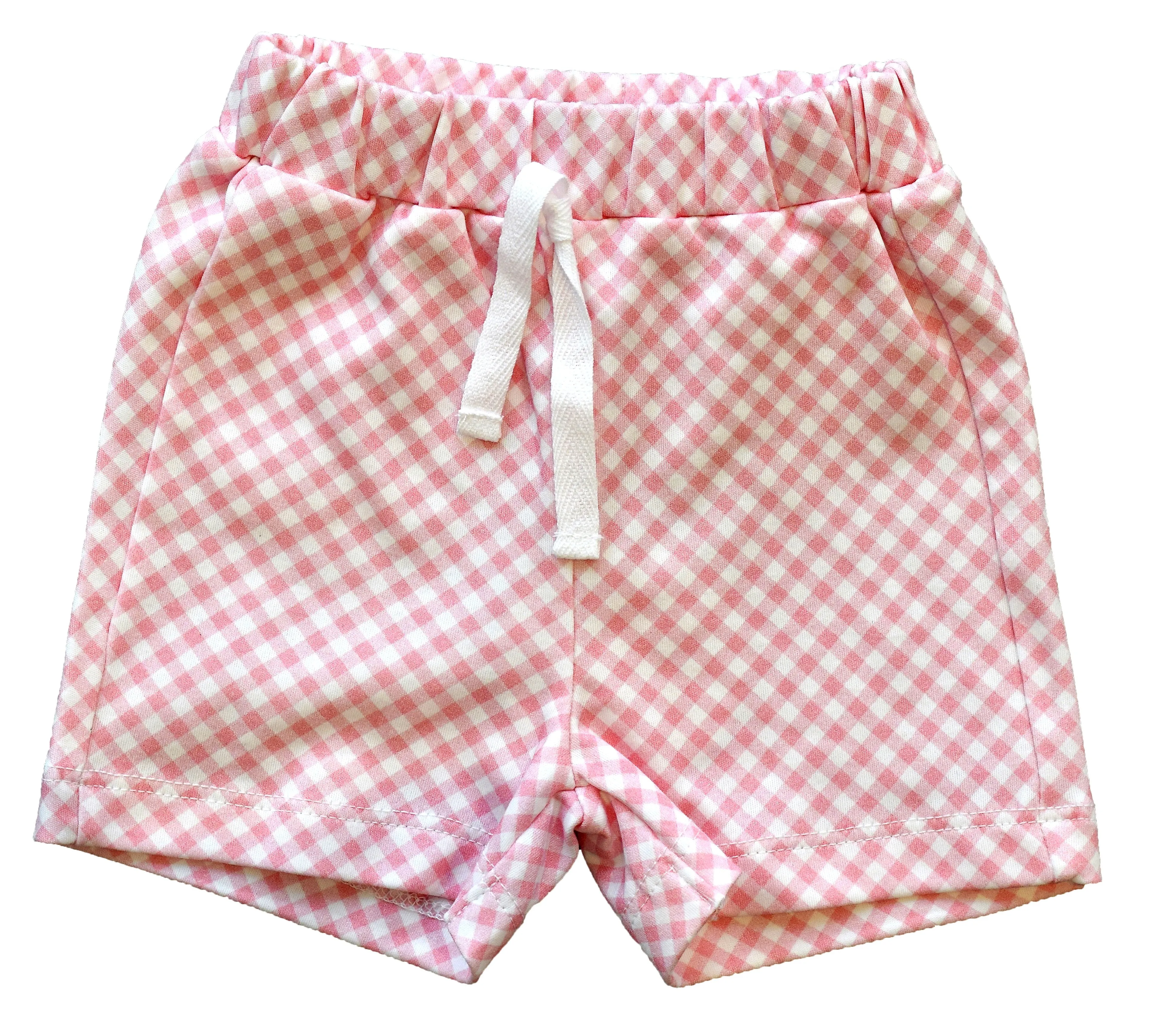 Pink Gingham Shorts