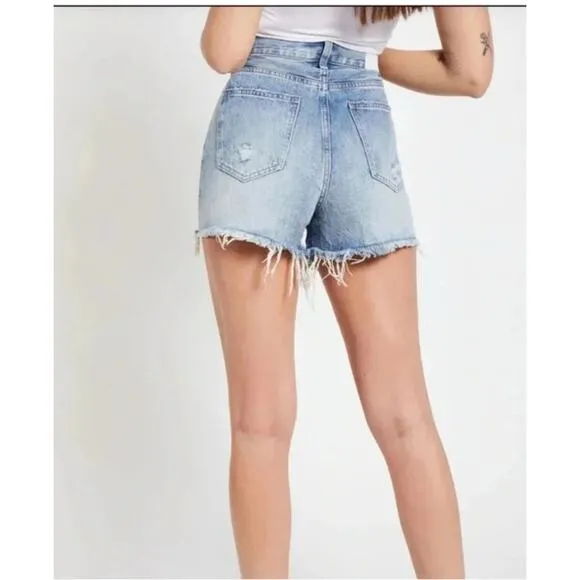 Pistola Maeve Super High Rise Cut Off Denim Shorts in Dolores Park Size 26