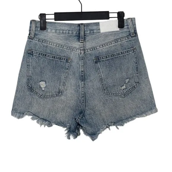 Pistola Maeve Super High Rise Cut Off Denim Shorts in Dolores Park Size 26
