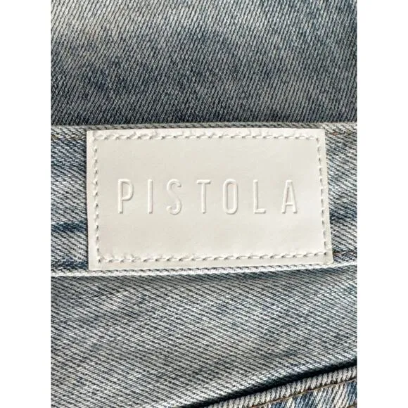 Pistola Maeve Super High Rise Cut Off Denim Shorts in Dolores Park Size 26