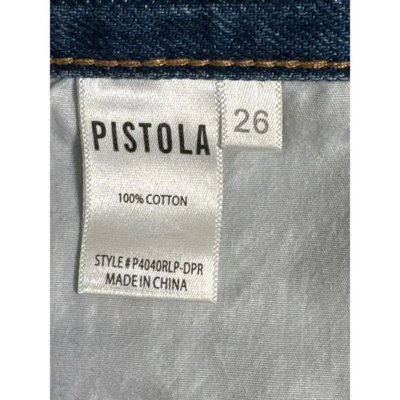 Pistola Maeve Super High Rise Cut Off Denim Shorts in Dolores Park Size 26