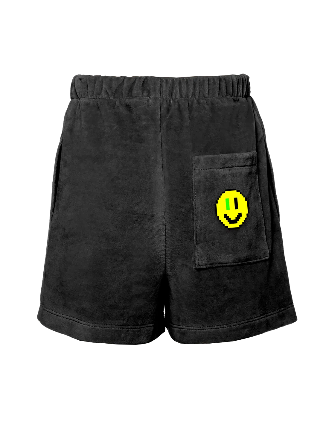 Pixel Smiley Velour Shorts