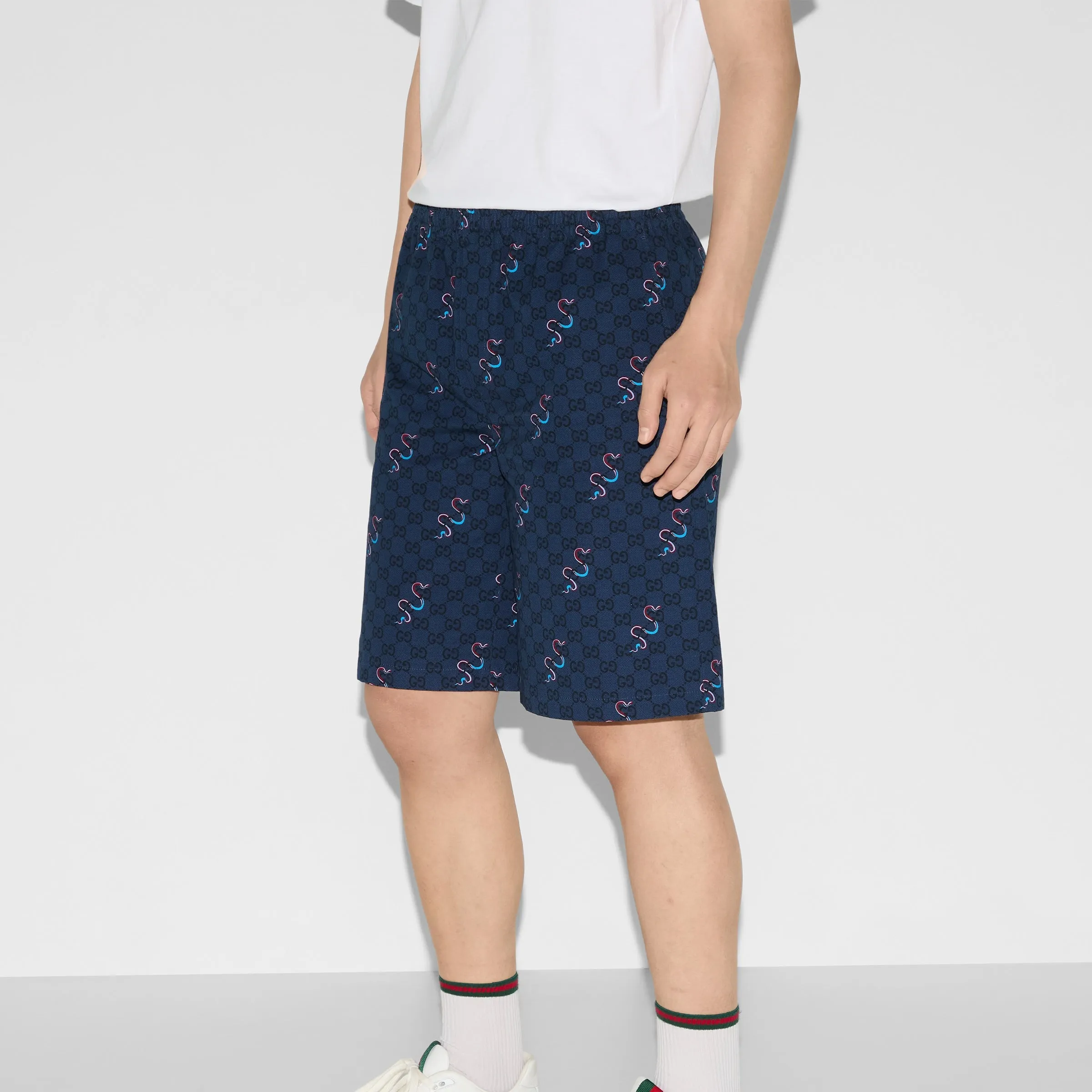 Printed Cotton Ripstop Shorts