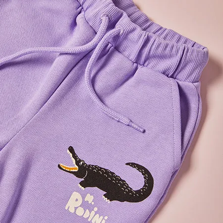 Purple Crocodile Joggers