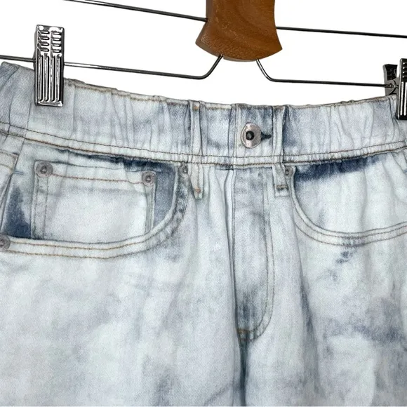Rag &amp; Bone Light Wash Miramar Printed Sweat Shorts - XS