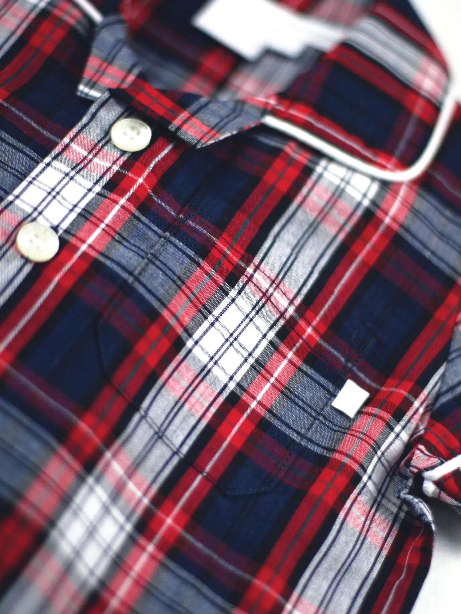 Red and Navy Check Summer Check Boys Pyjamas